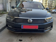 Накладка на фари і смужка (3 шт, нерж) Carmos - Турецька сталь Volkswagen Passat B8 2015-2023 рр.