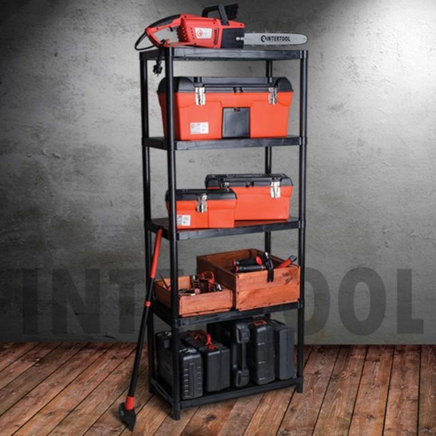 Стелаж 28 710x380x1713 мм INTERTOOL