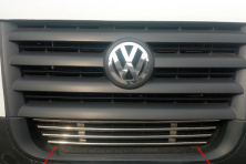 Решітка в бампер (нерж) Volkswagen Crafter 2006-2016 рр.