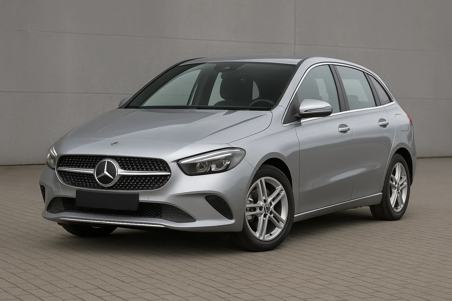 Передня решітка Diamond Silver (для Base) для Mercedes B-class W247 2019- рр