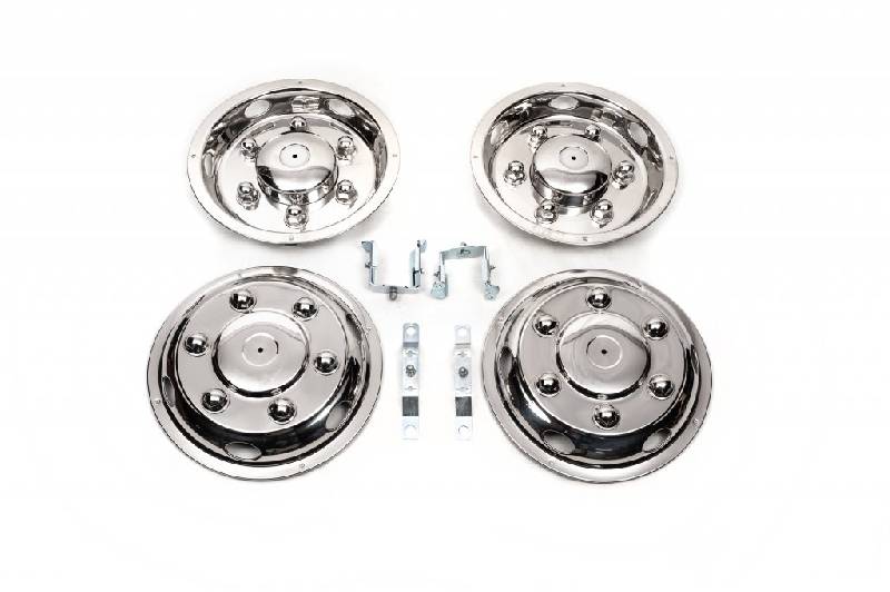 Ковпаки з нержавійки Ексклюзив V2 (2 катковий, 4 шт) Volkswagen Crafter 2006-2016 рр.