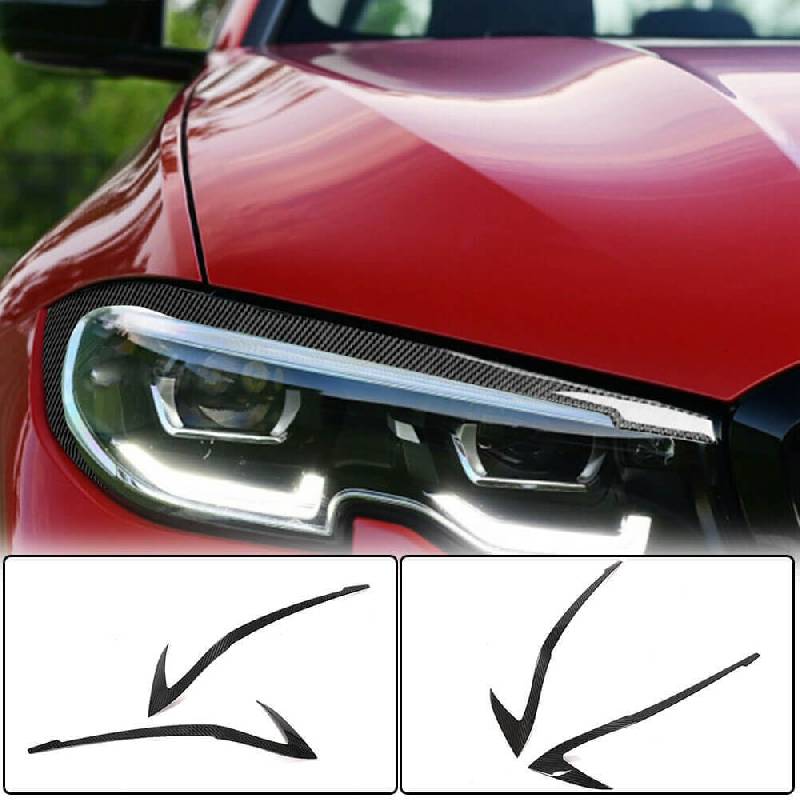 Вії на фари (2018-2022, Карбон) BMW 3 серія G20/G21 2018- рр.
