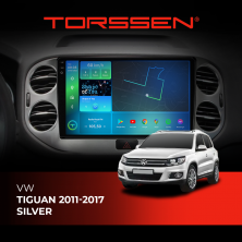 Штатна магнітола Torssen 2K DTS VW Tiguan 11-17 silver F10432 4G Carplay DSP
