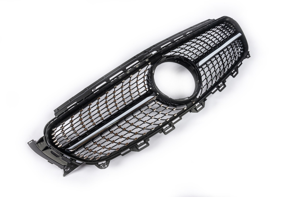 Передня решітка Diamond Black (для Avantgarde/AMG-Line/E43 AMG/E53 AMG 2016-2020) З місцем під камеру для Mercedes E-class W213 рр
