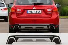 Задня накладка (2013-2015) Mitsubishi ASX 2010-2023 рр.