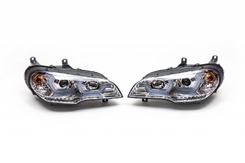 Передні фари (2 шт, світлі) BMW X5 E70 2007-2013 рр.