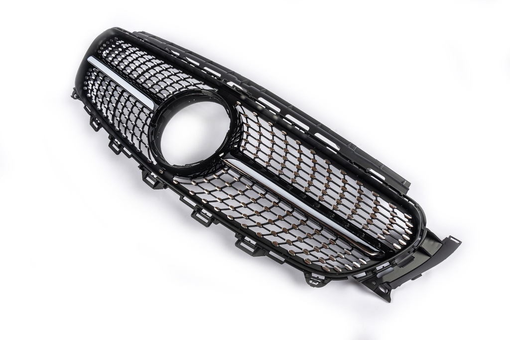 Передня решітка Diamond Black (для Avantgarde/AMG-Line/E43 AMG/E53 AMG 2016-2020) З місцем під камеру для Mercedes E-class W213 рр