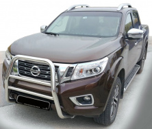 Кенгурятник WT018 (нерж) Nissan Navara/NP300 2016- рр.