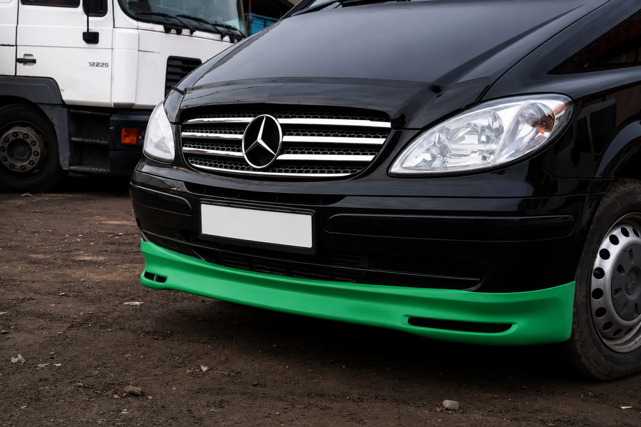 Накладка на бампер BRB V1 (під фарбування) 2010-2015 рік для Mercedes Vito W639 рр