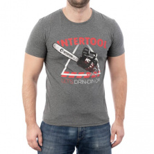 Футболка темно-серая XL 95% хлопок 5% спандекс