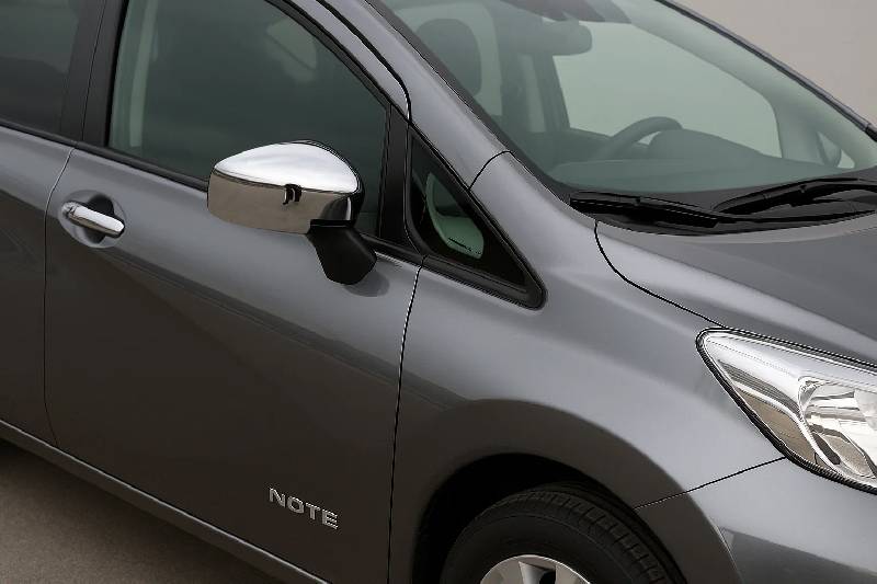 Накладки на дзеркала (2 шт, ABS) Nissan Note 2012-2020 рр.
