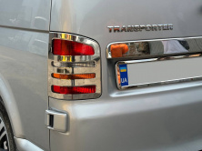 Накладки на стопи (2 шт., нерж) 2 двері, Carmos - Турецька сталь Volkswagen T5 2010-2015 рр.