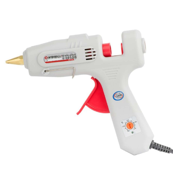 Пистолет клеевой 120Вт, 230В, 100-220°C под стержни 10.8-11.5мм, 13-30 г/мин.
