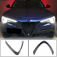 Накладка на решітку радіатора (2017-2023, Сухий карбон) Alfa Romeo Stelvio 2016- рр.