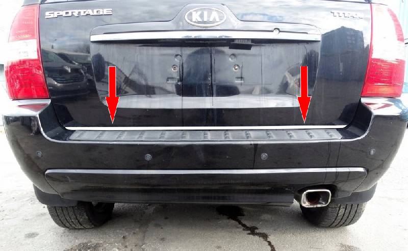 Кромка багажника (нерж.) Kia Sportage 2004-2010 рр.