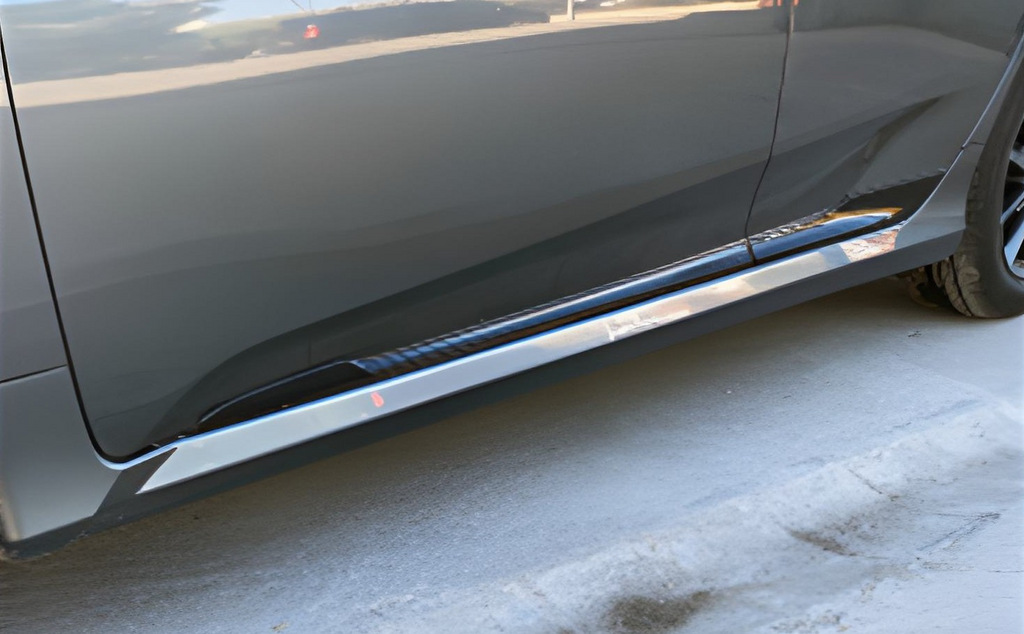 Дверні молдинги DPT (чорний глянець) Honda Civic Sedan X 2016-2021 гг.