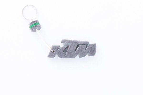 Брелок каучук (серо-зеленый) KTM AS