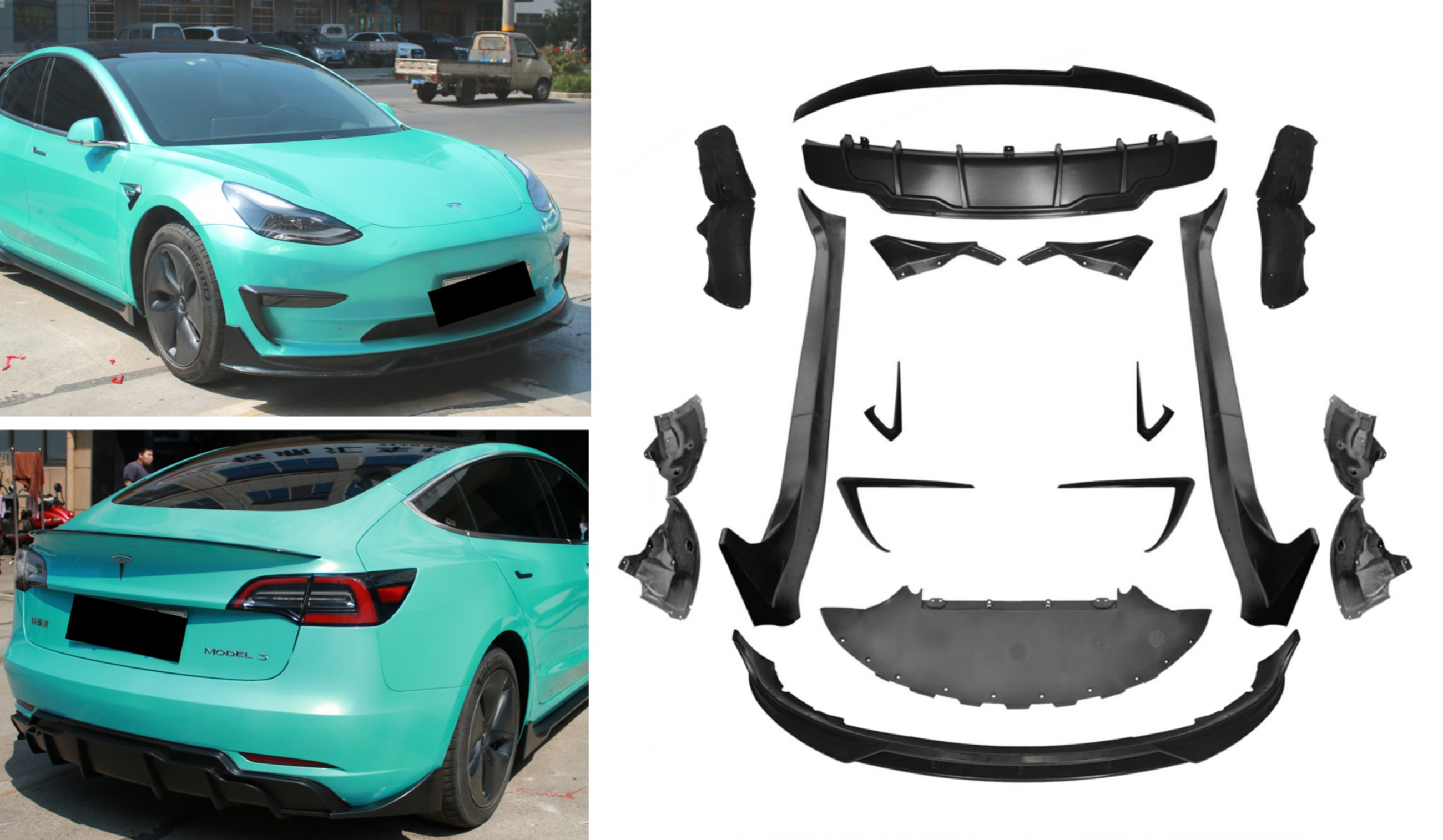 Комплект обвісів (2017-2023) Tesla Model 3 2017- гг.