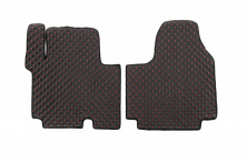 Килимки з екошкіри EcoRed (2 шт, 2+1) Renault Trafic 2001-2015 рр.