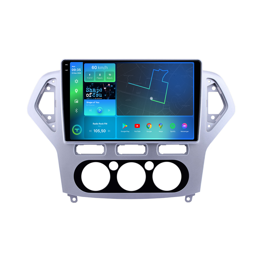 Штатна магнітола Torssen 2K Ford Mondeo 07-11 silver F9232 4G Carplay DSP