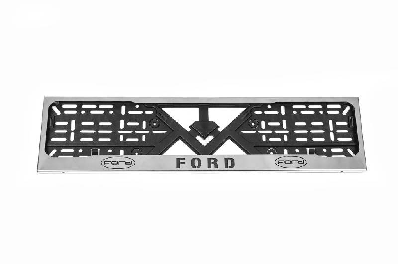 Рамка під номер хром Ford (1 шт, нержавіюча сталь)