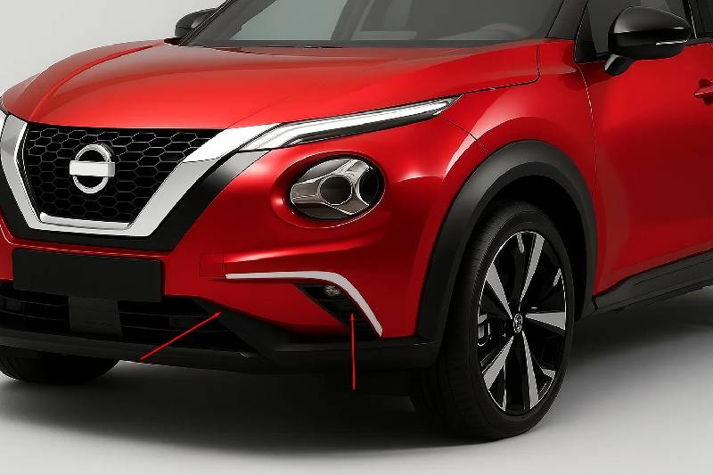 Накладки на фари (2 шт, нерж.) Nissan Juke 2020- рр.