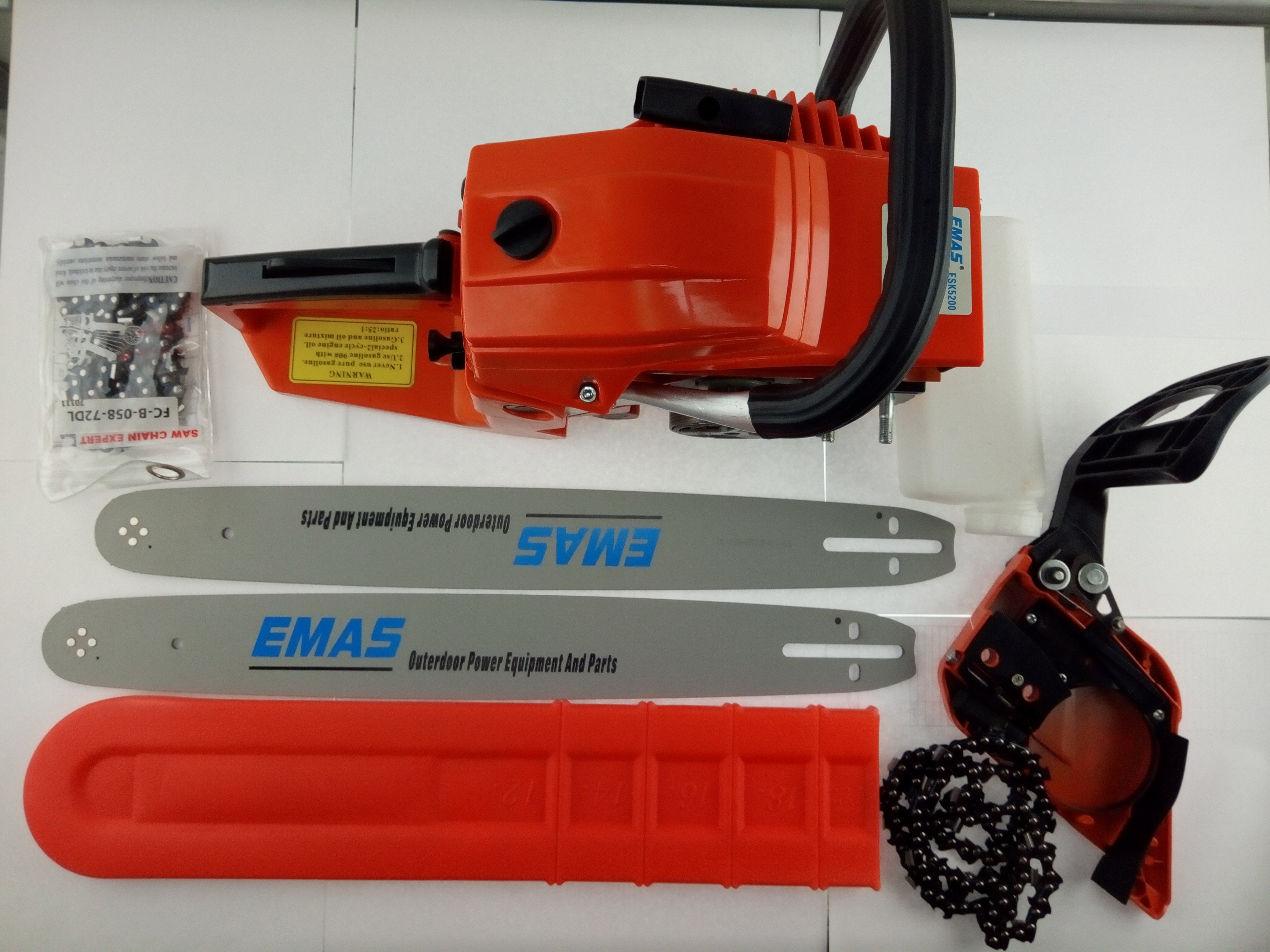 Бензопила EMAS 5200 (праймер, 2 шини, 2 ланцюги)