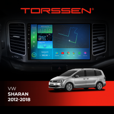 Штатная магнитола Torssen VW Sharan 12-18 F9332 4G Carplay DSP