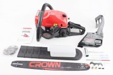 Бензопила CROWN GT5800 58cc (3,5кВт, шина 18`, ланцюг 325-1,5-72зв. коло. зуб) плавний пуск KS