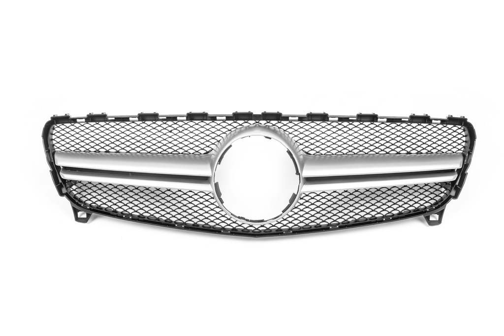 Передня решітка AMG Silver (2015-2018) для Mercedes A-class W176 рр
