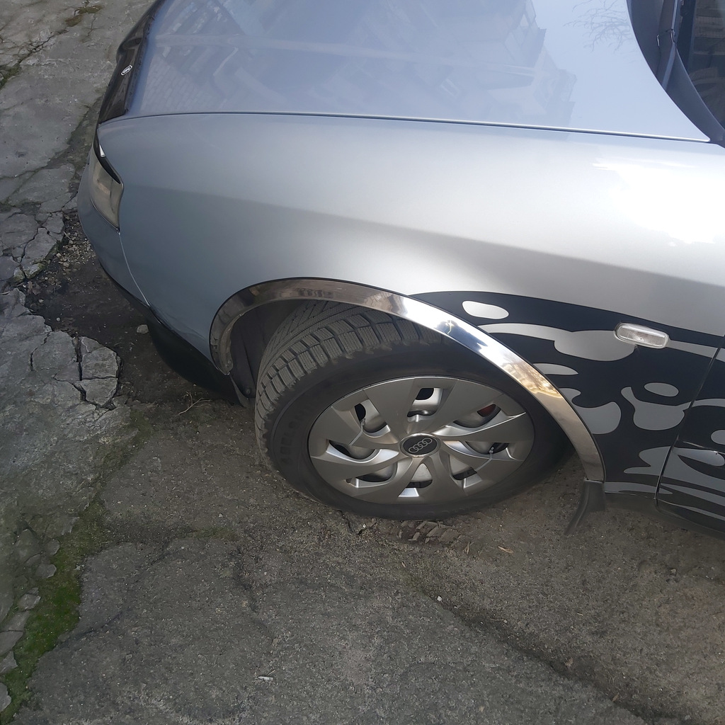 Накладки на арки (4 шт, нерж) Audi A6 C5 1997-2001 гг.