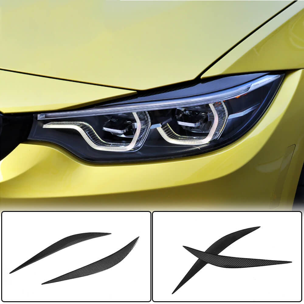Вії на фари V1 (для F80, Карбон) BMW 3 серия F30/F31 2012-2019 гг.