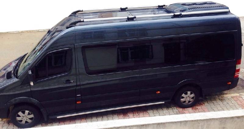 Рейлінги Shark (чорні ніжки) Mercedes Sprinter W906 2006-2018 рр.