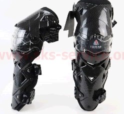 Наколенники защитные (колено+голень) 2шт, Чёрные KS