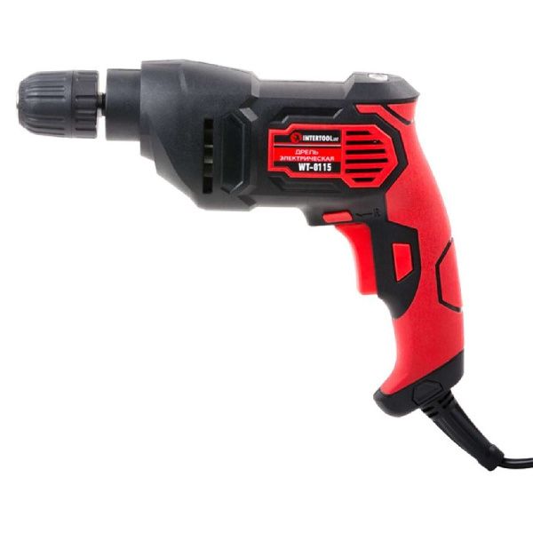 Дрель 500 Вт, 0-2400 об/мин, 1.0-10 мм, самозажимной патрон, реверс