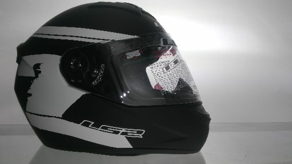 Шолом інтеграл (size:XL, чорно-білий) LS-2