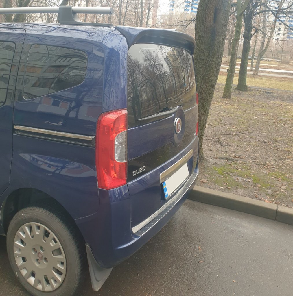 Спойлер Anatomic ляда (під фарбування) для Fiat Fiorino/Qubo 2008-2024 рр