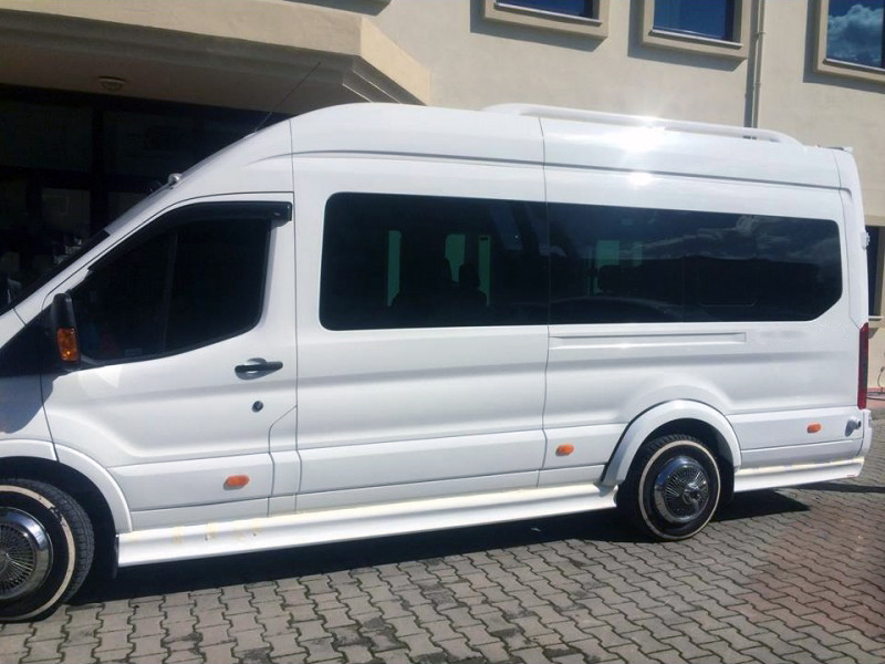 Бокові пороги (під фарбування) Ford Transit 2014- рр.