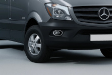 Накладки на противотуманки 2013↗ (2 шт., нерж.) Mercedes Sprinter W906 2006-2018 рр.