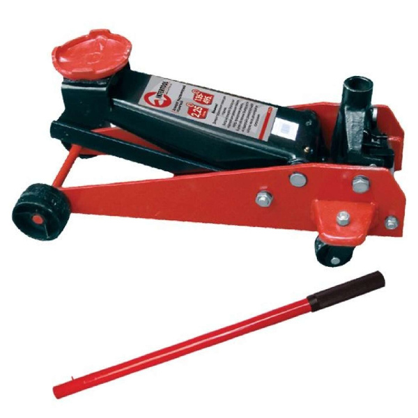 Домкрат гидравлический подкатной 2,25 т, высота подъема 495 мм, проф. INTERTOOL