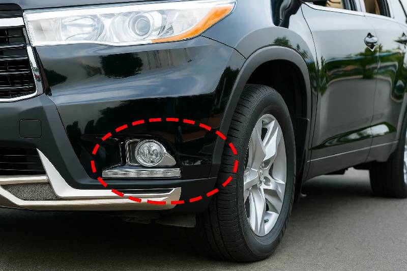 Накладки на протитуманки Libao (2013-2016 ABS) Toyota Highlander 2013-2019 рр.