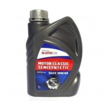 Олія автомобільна, 1л (SAE 10W-40, напівсинтетика, MOTOR CLASSIC SEMISYNTETIC SG/CE) LOTOS (#GPL)