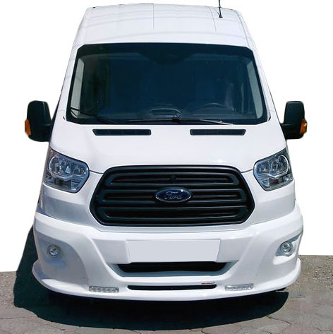 Накладка на передній бампер LED (2014-2019, під фарбування) Ford Transit 2014- рр.