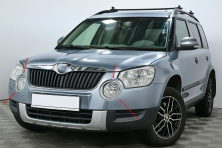 Накладки на противотуманки (2009-2013 2 шт., нерж) Skoda Yeti 2009-2017 рр.