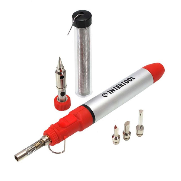 Микрогорелка 12 мл. с комплектом аксессуаров 7 ед. INTERTOOL