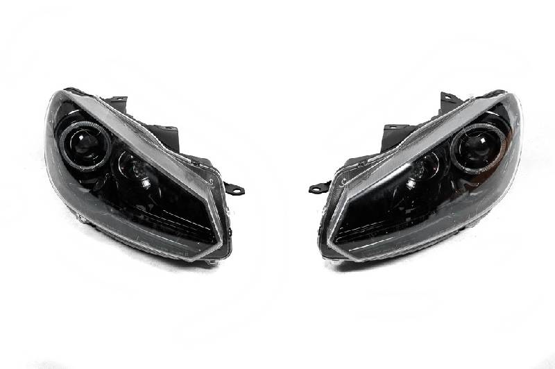 Передні фари Black (2 шт, LED) Volkswagen Golf 6 2008-2014 рр.