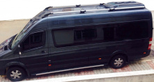 Рейлінги Shark (чорні ніжки) Mercedes Sprinter W906 2006-2018 рр.