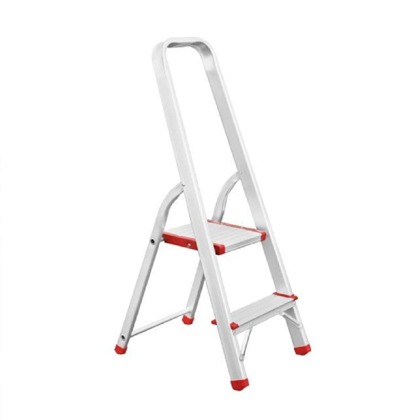 Стремянка из алюминия, 2 ступени, высота до платформы 410 мм