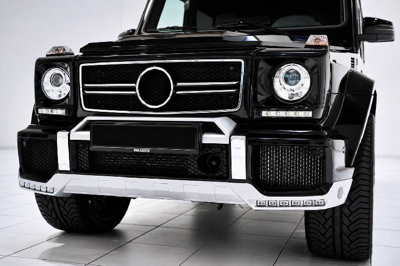 Накладка на передній бампер BRBS з LED Mercedes G сlass W463 1990-2018 рр.