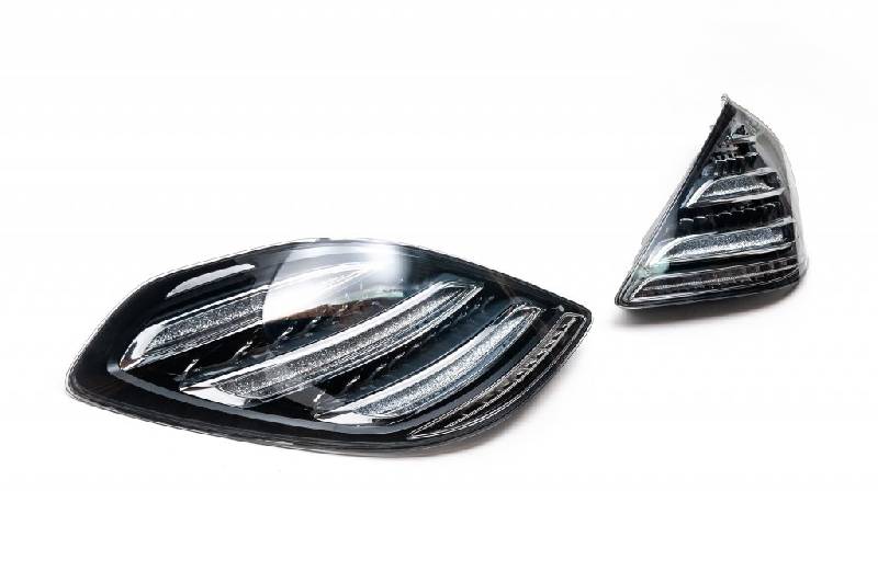 Задні ліхтарі (Black edition, 2 шт) Mercedes S-сlass W222 2013-2022 рр.